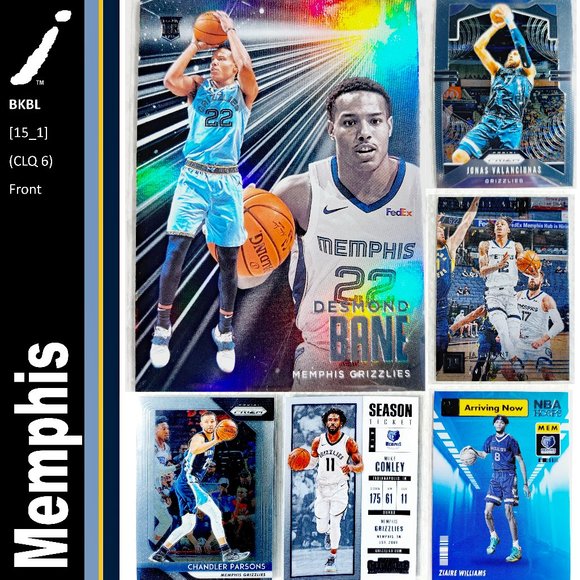 Panini Other - Memphis Grizzlies 6 Card Lot - BKBL [15_1]